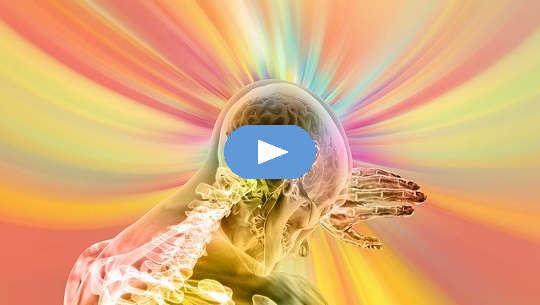 Miracles and Remissions using Attunement and Contact with the Body transparent view of the upper body with rays of bring light