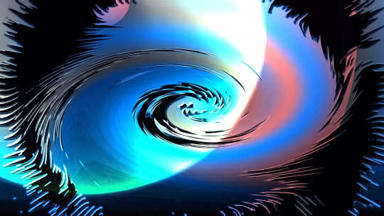 Honoring Hurricanes: Relating to and Working with the Weather colorful drawing of a hurricane and its "eye"