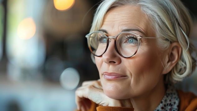 Why Transform Your Attitude About Aging? beautiful older woman in a pensive state
